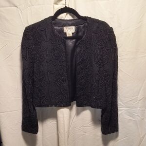 Black Beaded Women's Jacket